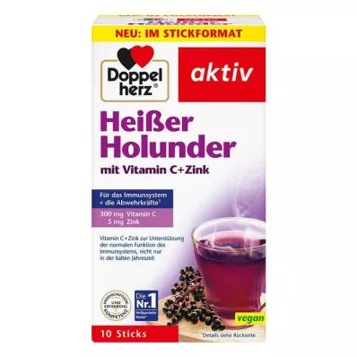 Doppelherz Hot Vlierbes met Vitamine C + Zinkgranulaat, 10 st Doppelherz Hot Vlierbes met Vitamine C + Zinkgranulaat, 10 st