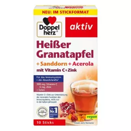 DOPPELHERZ warme granaatappel+zeedoorn+acerola, 10 stuks