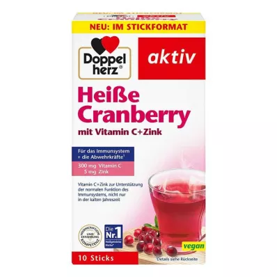 Doppelherz Hot Cranberry met Vitamine C + Zinkgranulaat, 10 st Doppelherz Hot Cranberry met Vitamine C + Zinkgranulaat, 10 st