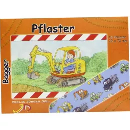 KINDERPFLASTER Graafmachine brief, 10 stuks