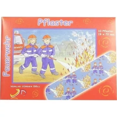 KINDERPFLASTER Brandweerbrief, 10 stuks