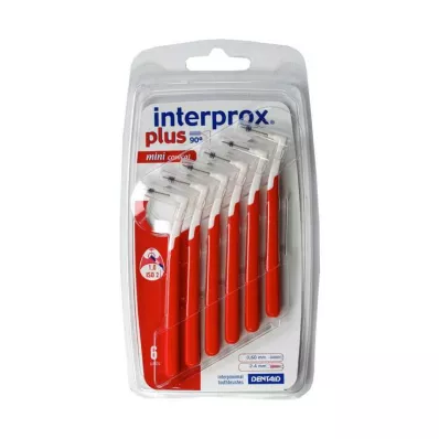INTERPROX plus mini conische rode interdentale rager, 6 stuks INTERPROX plus mini conische rode interdentale rager, 6 stuks