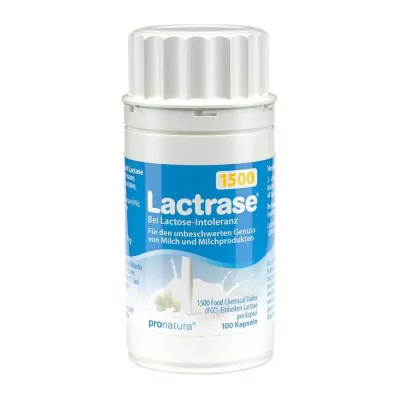 Lactrase 1.500 FCC capsules, 100 stuks Lactrase 1.500 FCC capsules, 100 stuks