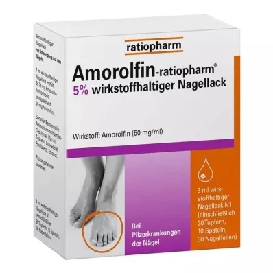 Amorolfine ratiopharm 5% - voor nagelschimmel, 3 ml
