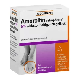 AMOROLFIN-ratiopharm 5% nagellak met werkzame stof, 5 ml
