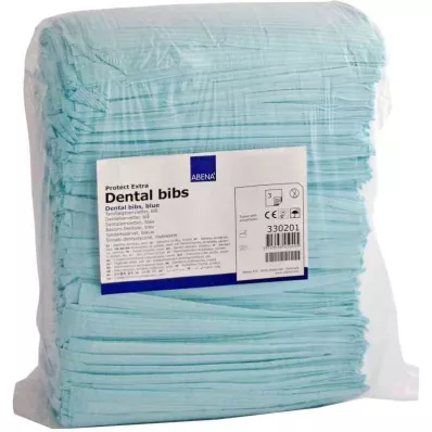 ZAHNARZT Slabbetjes 41x45 cm blauw, 125 stuks ZAHNARZT Slabbetjes 41x45 cm blauw, 125 stuks