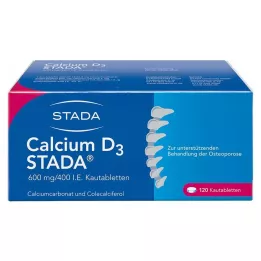CALCIUM D3 STADA 600 mg/400 I.U. Kauwtabletten, 120 st