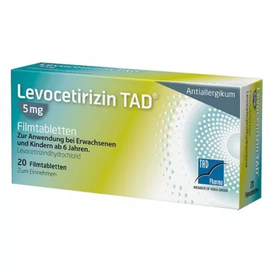 Levocetirizine TAD® 5 mg filmomhulde tabletten, 20 stuks