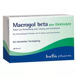 MACROGOL beta plus elektrolyten Plv.z.H.e.L.z.Einn., 20 st