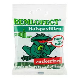 Remlofect keelpastilles suikervrij eucalyptusvers, 50 g