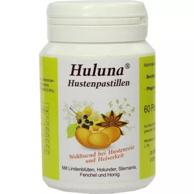 Huluna hoesttabletten, 60 st