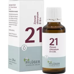 BIOCHEMIE ploegerspleister 21 Zinkum chloratum D 6 druppels, 30 ml