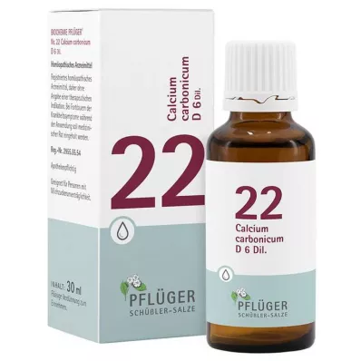 BIOCHEMIE Ploegerspleister 22 Calciumcarbonicum D 6 druppel, 30 ml BIOCHEMIE Ploegerspleister 22 Calciumcarbonicum D 6 druppel, 30 ml