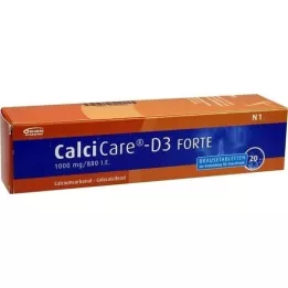 CALCICARE D3 forte bruistabletten, 20 stuks