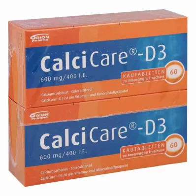 CalciCare-D3 600 mg/400 internationale eenheden (120 stuks) CalciCare-D3 600 mg/400 internationale eenheden (120 stuks)