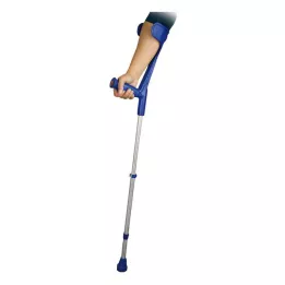 UNTERARMSTÜTZE voor volwassenen blauw met softgrip, 2 stuks