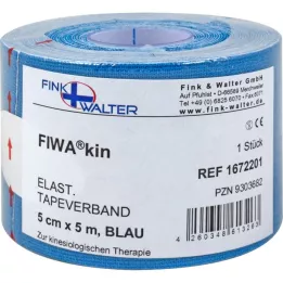 TAPE elastiek 5 cmx5 m blauw, 1 st