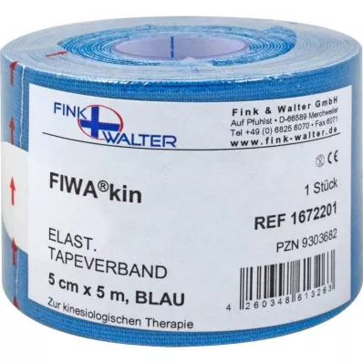 Bandelastiek 5cmx5m blauw, 1 stuk Bandelastiek 5cmx5m blauw, 1 stuk