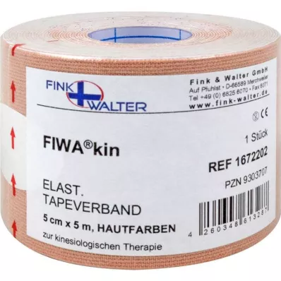 TAPE elastiek 5 cmx5 m huidkleurig, 1 st TAPE elastiek 5 cmx5 m huidkleurig, 1 st