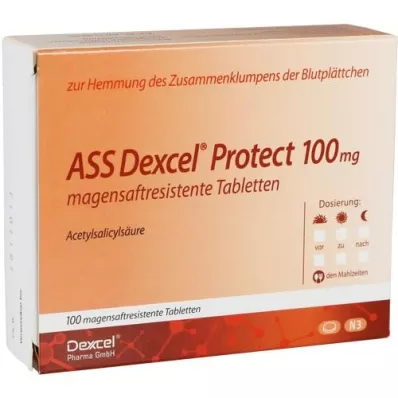 ASS Dexcel Protect 100 mg enterische tabletten, 100 stuks