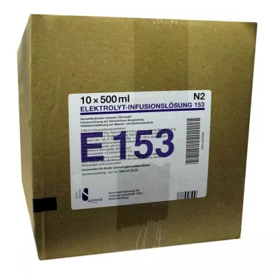 Elektrolyteninfusieoplossing 153 PE-fles, 10X500 ml Elektrolyteninfusieoplossing 153 PE-fles, 10X500 ml