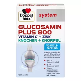 DOPPELHERZ Glucosamine Plus 800 systeemcapsules, 120 capsules