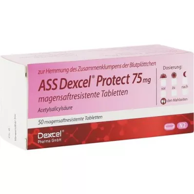 ASS Dexcel Protect 75 mg enterische tabletten, 50 stuks