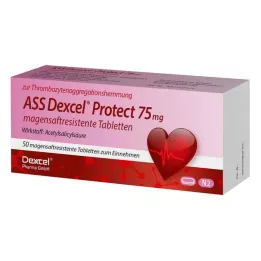 ASS Dexcel Protect 75 mg enterische tabletten, 50 stuks