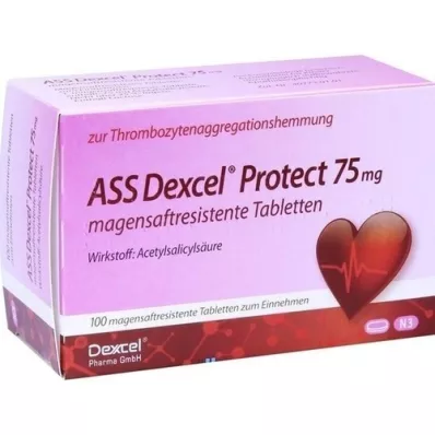 ASS Dexcel Protect 75 mg enterische tabletten, 100 stuks