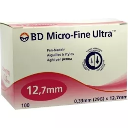 BD MICRO-FINE ULTRA Pennaalden 0,33x12,7 mm, 100 stuks