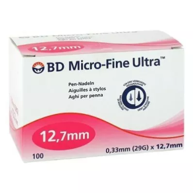 BD MICRO-FINE ULTRA Pennaalden 0,33x12,7 mm, 100 stuks BD MICRO-FINE ULTRA Pennaalden 0,33x12,7 mm, 100 stuks