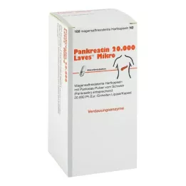 PANKREATIN 20.000 Laves Micro harde capsules met enterische coating, 100 stuks
