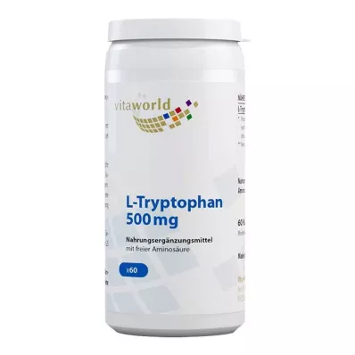 L-Tryptofaan 500 mg capsules, 60 stuks
