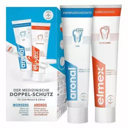 ARONAL/ELMEX Dubbele Bescherming Tandpasta, 2X75 ml