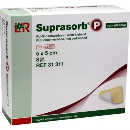 SUPRASORB P PU-Schuimstof v.niet-klevend 5x5 cm, 8 st