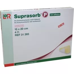 SUPRASORB P PU-Schuim v.niet-klevend 15x20 cm, 4 st