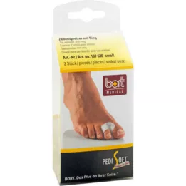 BORT PediSoft teenspreider gel met ring klein, 2 stuks