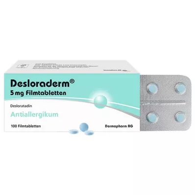 DESLORADERM 5 mg filmomhulde tabletten, 100 stuks DESLORADERM 5 mg filmomhulde tabletten, 100 stuks