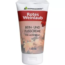 ALPENCOSMED Been- en voetcrème van rode wijnbladeren, 150 ml