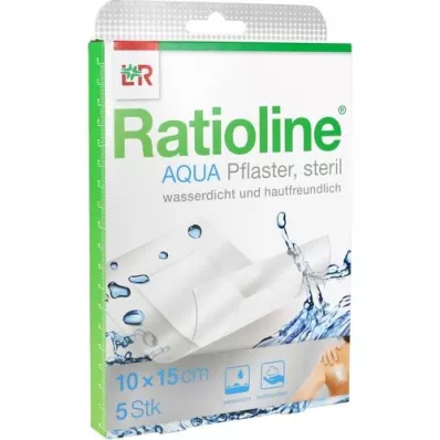 RATIOLINE aqua douchepleister Plus 10x15 cm steriel, 5 st