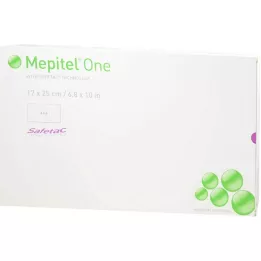 MEPITEL Een 17x25 cm siliconen gaasverband, 5 stuks