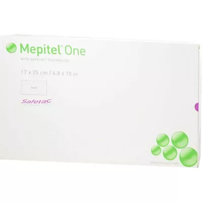 MEPITEL Een 17x25 cm siliconen gaasverband, 5 stuks
