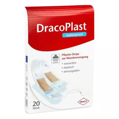 DRACOPLAST watervaste pleisterstrips, gesorteerd, 20 st