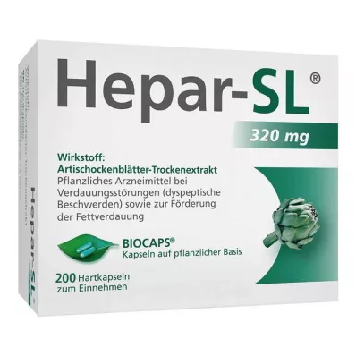 Hepar-SL® 320 mg harde capsules, 200 st
