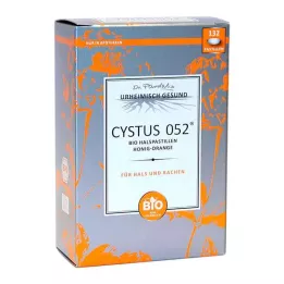 CYSTUS 052 Organic Keelpastilles Honing Sinaasappel, 132 st