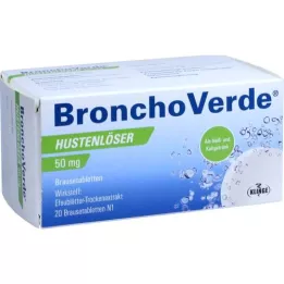 BRONCHOVERDE Slijmoplossend middel 50 mg bruistabletten, 20 st