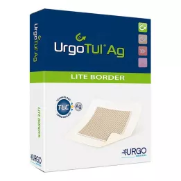 URGOTÜL Ag Lite Border 8x8 cm verband, 10 stuks