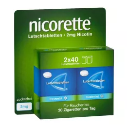 NICORETTE freshmint 2 mg zuigtabletten geperst, 80 stuks