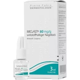MICLAST 80 mg/g nagellak met werkzame stof, 3 ml