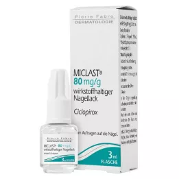 MICLAST 80 mg/g nagellak met werkzame stof, 3 ml